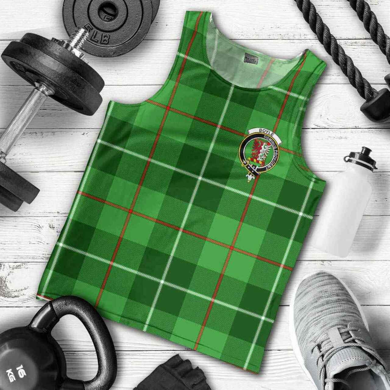 Boyle Tartan Crest Men Tank Top