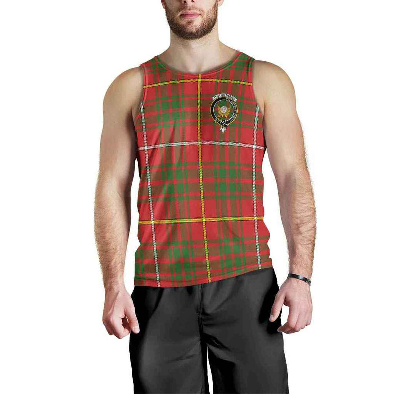 Carruthers Tartan Crest Men Tank Top