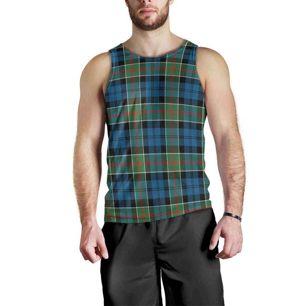 Colquhoun Ancient Tartan Plaid Men Tank Top