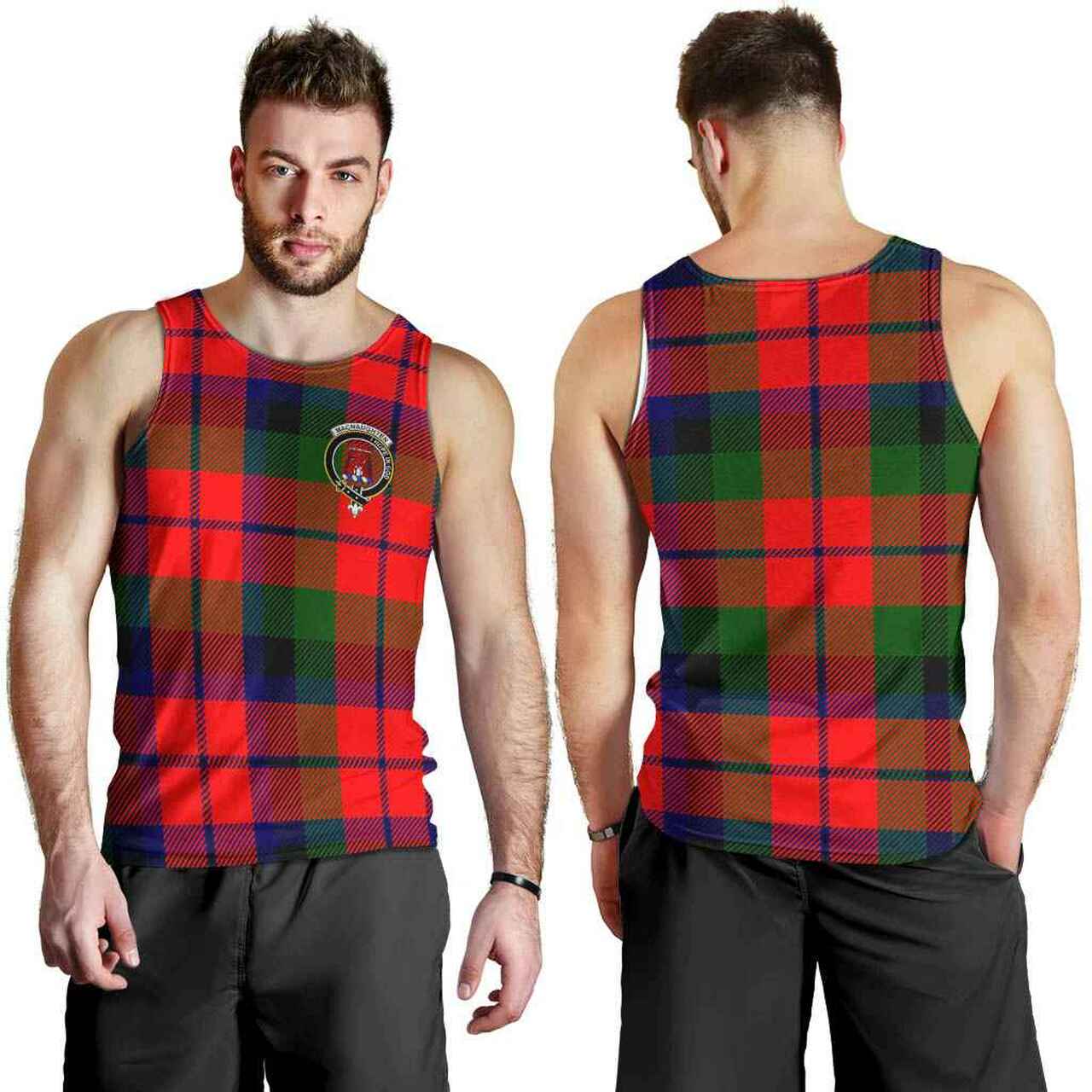 MacNaughten Tartan Crest Men Tank Top