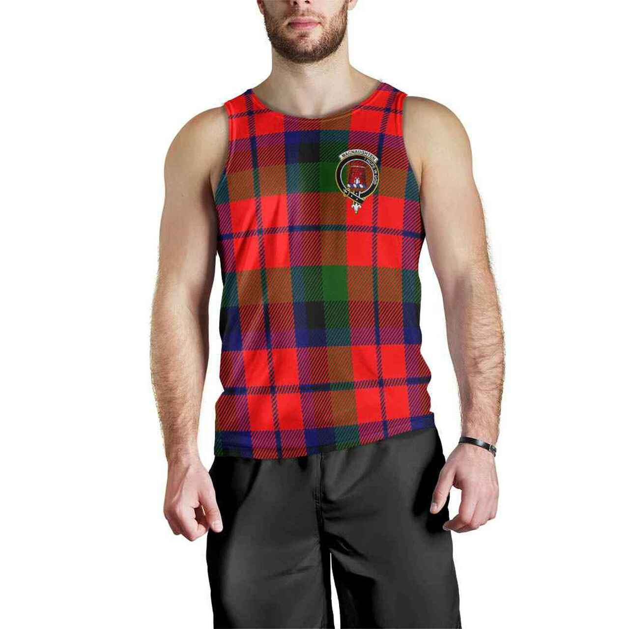 MacNaughten Tartan Crest Men Tank Top