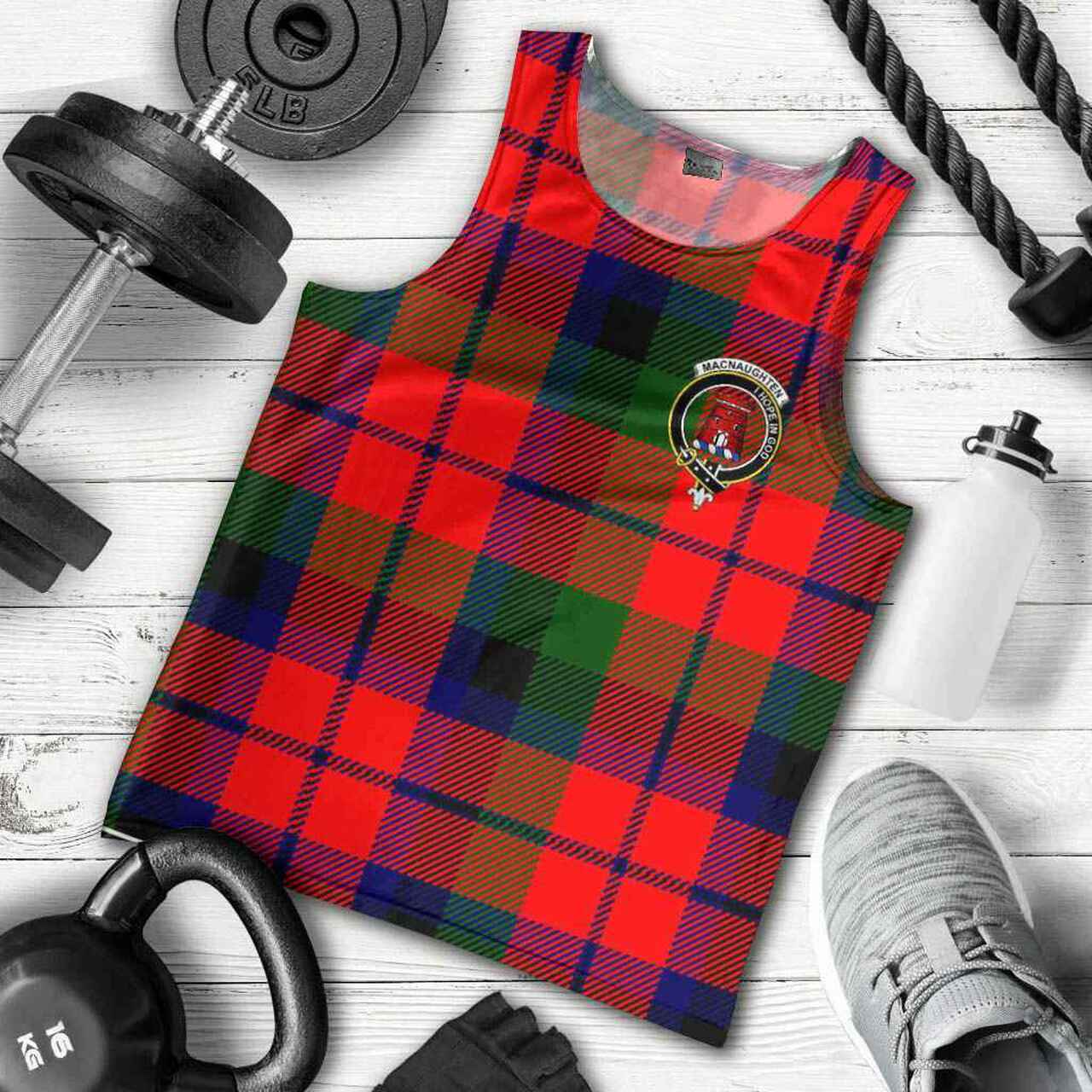 MacNaughten Tartan Crest Men Tank Top