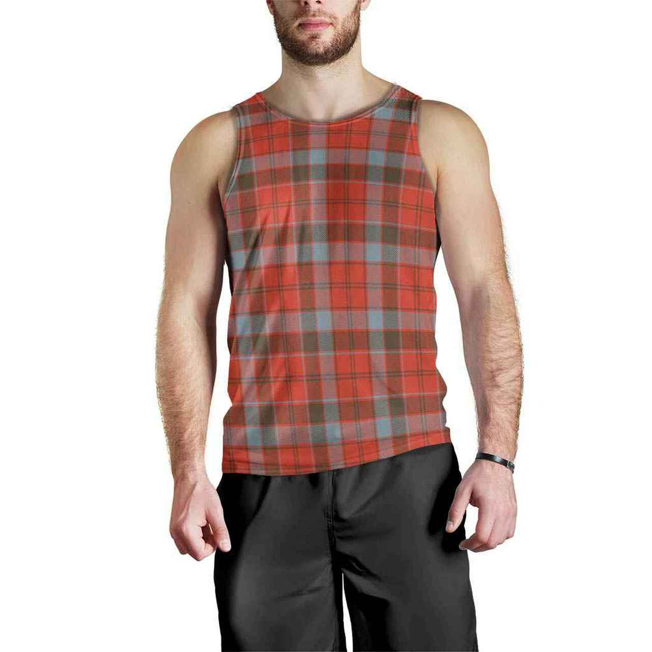 Robertson Weathered Tartan Plaid Men Tank Top