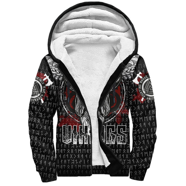 Viking Sherpa Hoodie Odin Honor Viking Sherpa Hoodie Pattern