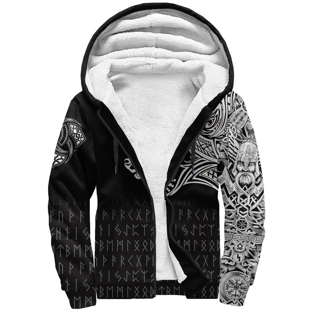 Viking Sherpa Hoodie Fenrir Tatoo