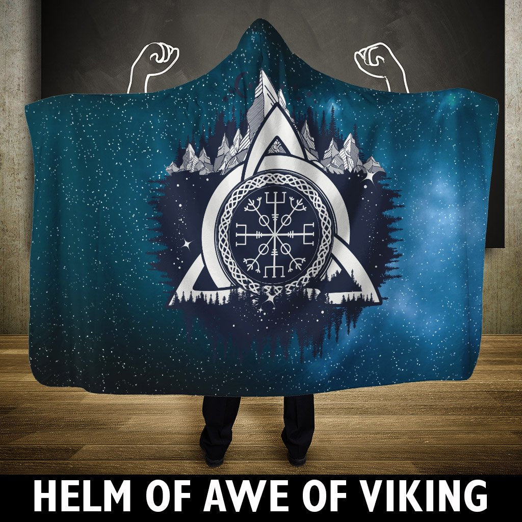 Viking Hooded Blanket Helm Of Awe Of 