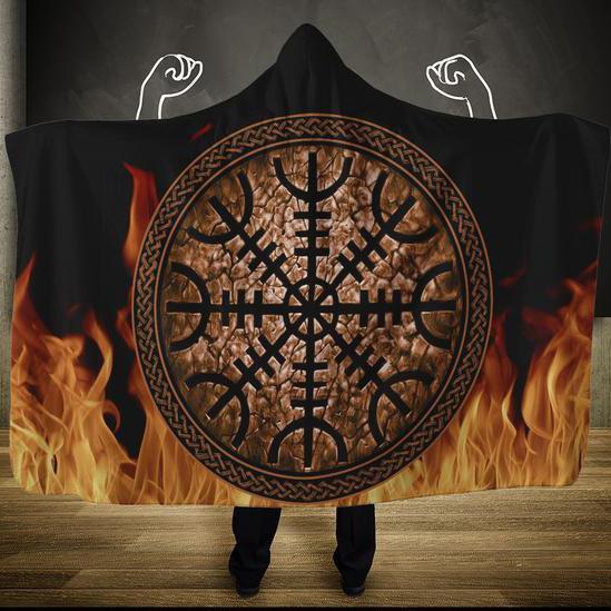 Viking Hooded Blanket The Helm Of Awe