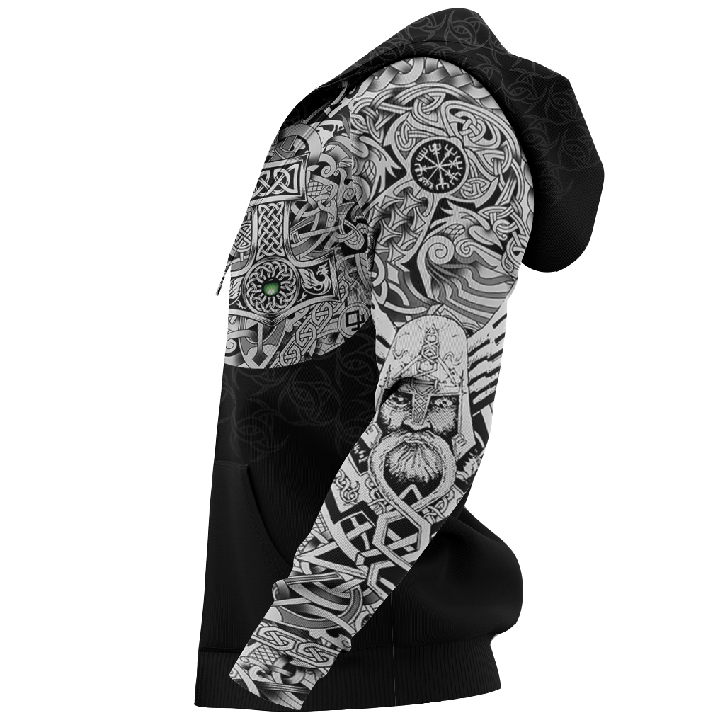 Viking Odin Norse Valhalla Best Viking Tattoo Hoodie