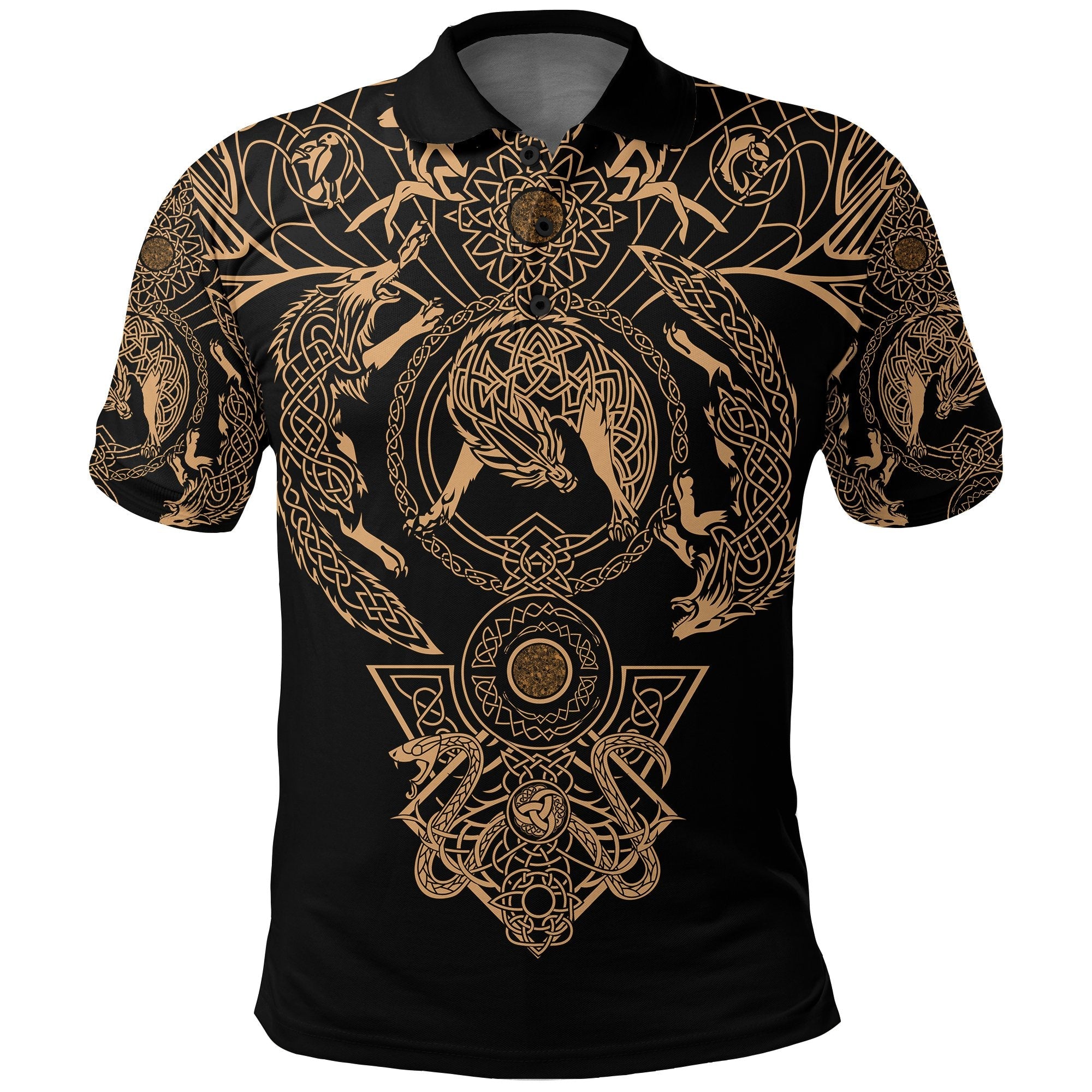 Viking Polo Shirt Tattoo All Over Print Special