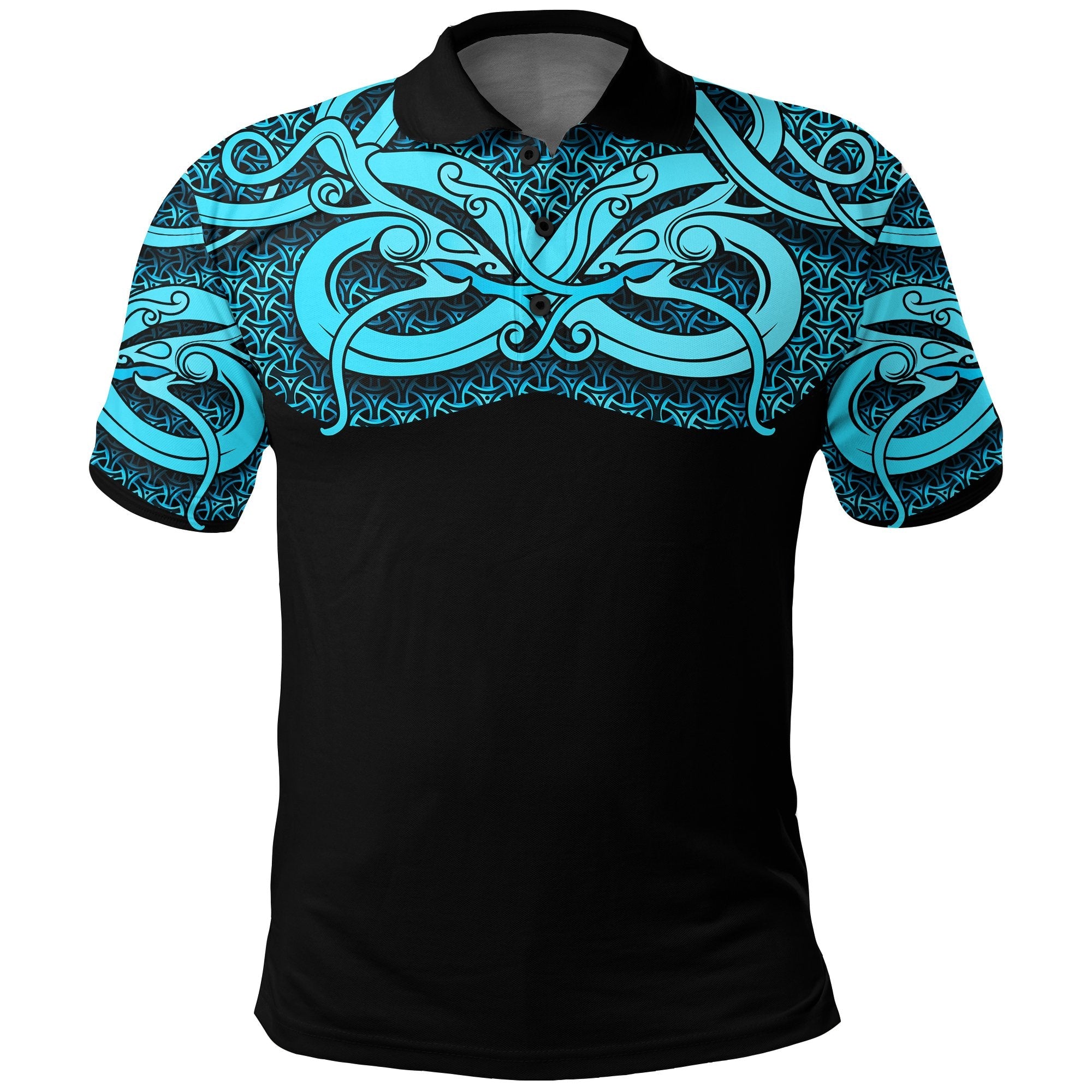 Viking Polo Shirt Best Viking Tattoo Blue