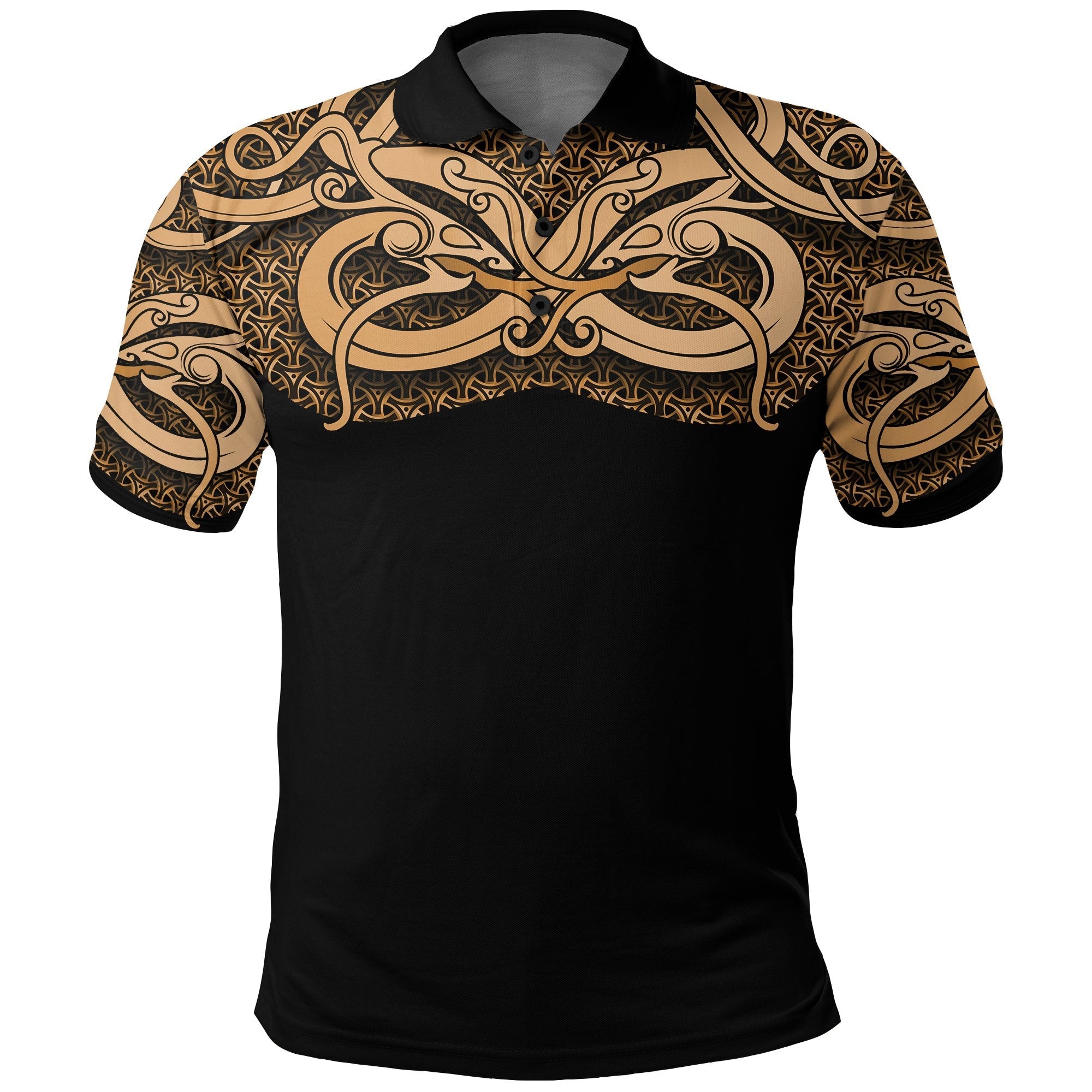 Viking Polo Shirt Best Viking Tattoo Gold